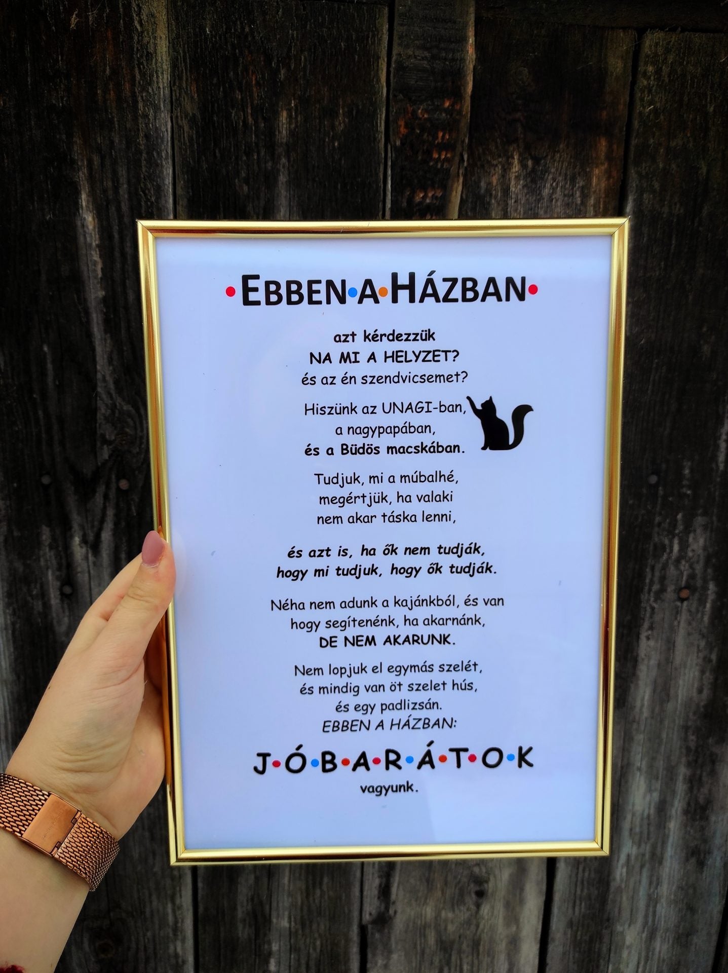 Jóbarátok házi áldás